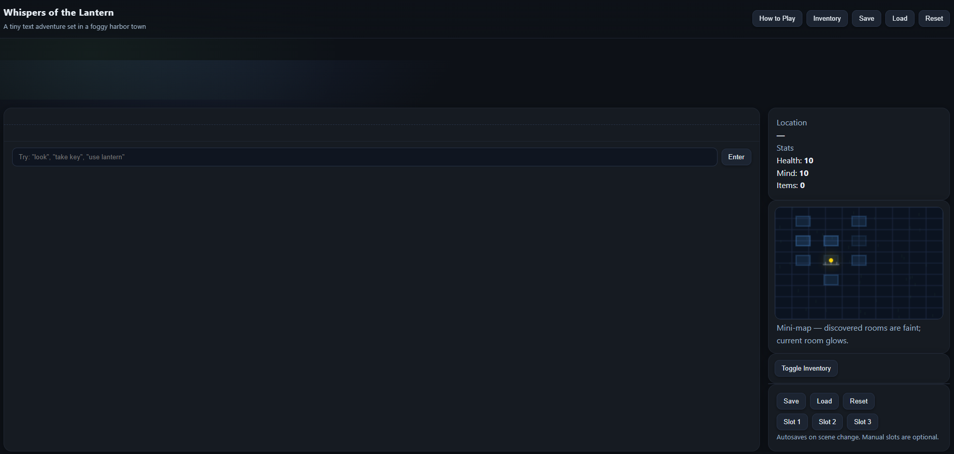 Whispers of the Lantern — A Tiny Text Adventure