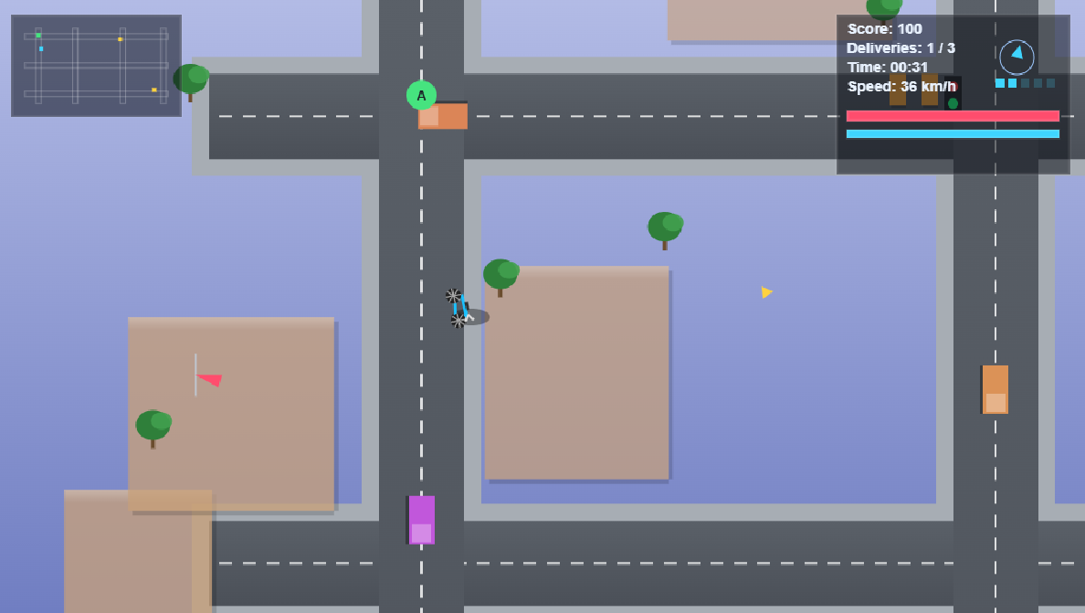 WIND COURIER — Top-Down Bike Delivery