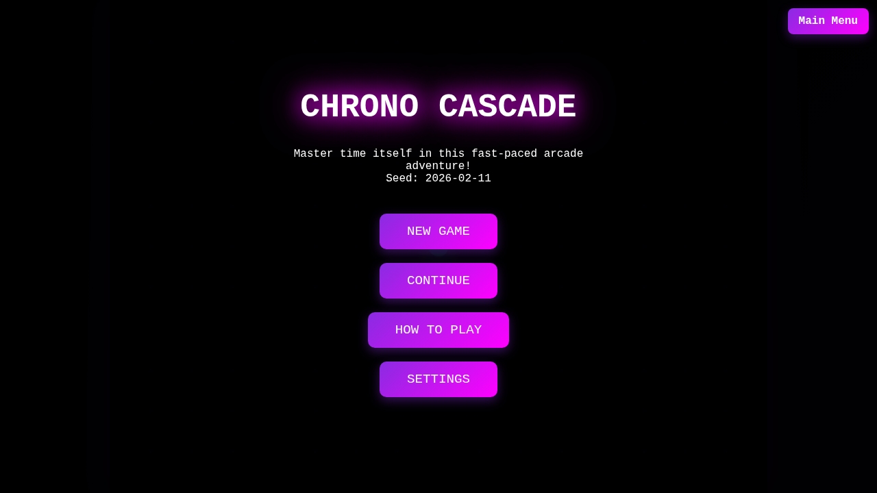 Chrono Cascade - Time Manipulation Arcade