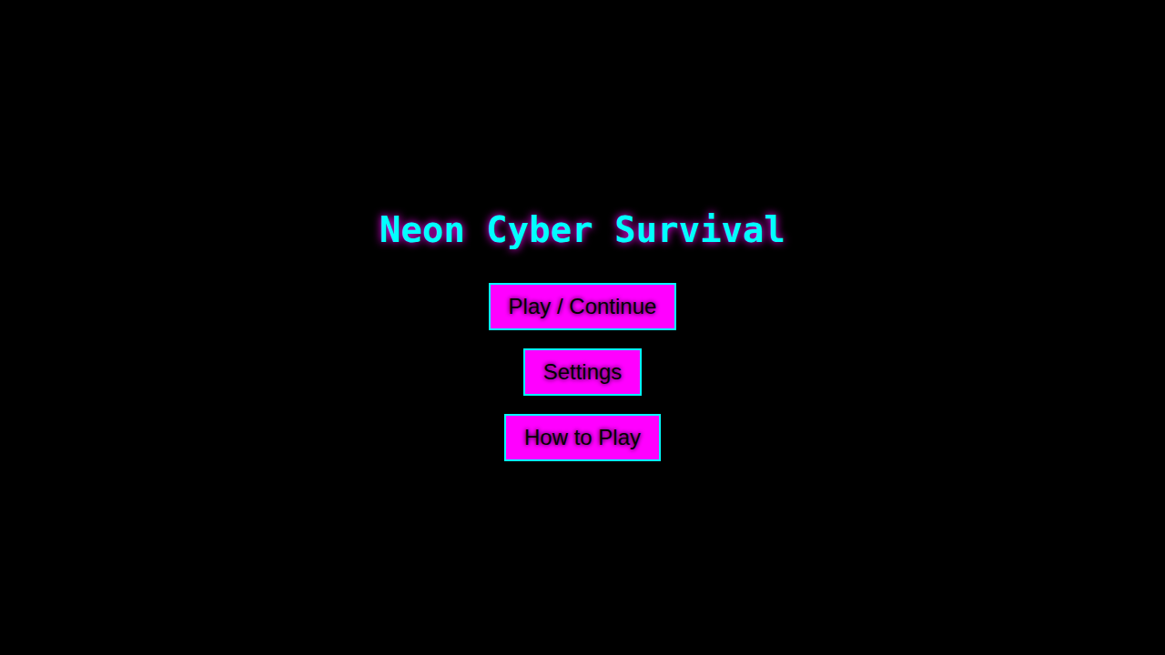 Neon Cyber Survival
