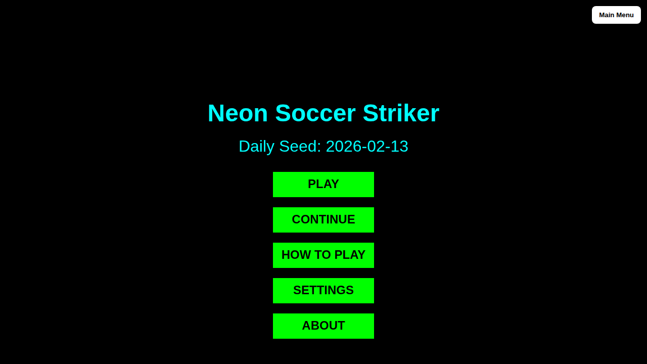 Neon Soccer Striker