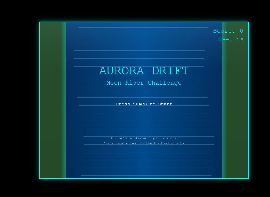 Aurora Drift - Neon River Challenge
